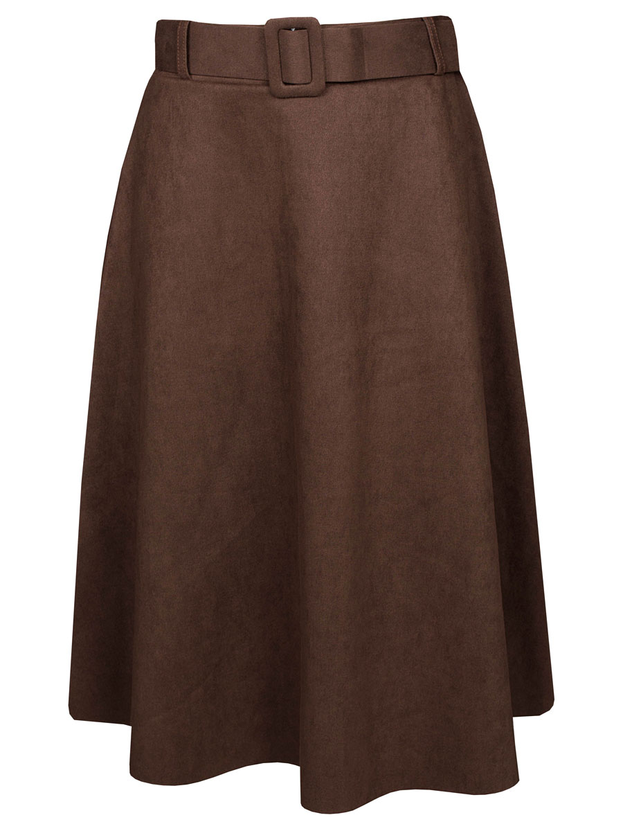 Rok Suède Bruin | Fashionize