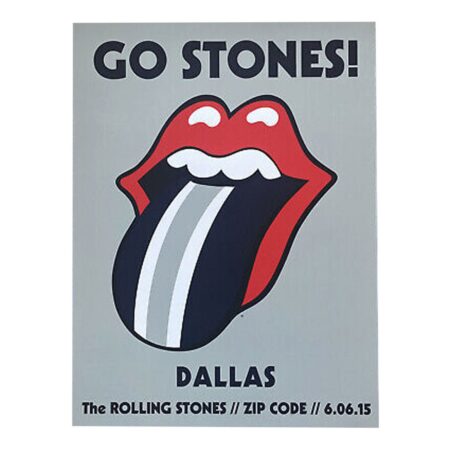 Rolling Stones Concert Poster 45x60cm - Dallas 6.06.15 | Fiftiesstore