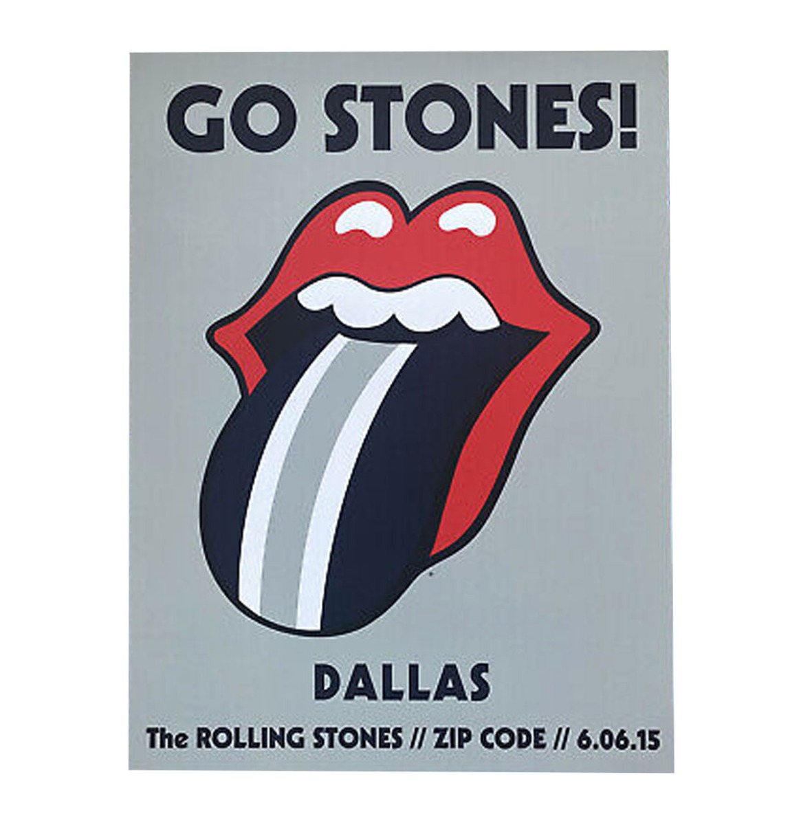 Rolling Stones Concert Poster 45x60cm - Dallas 6.06.15 | Fiftiesstore