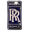 Rolls Royce Logo Donkerblauw Emaille Bord - 60 x 30cm | Fiftiesstore