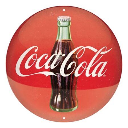 Rond Metaal Bord 35cm Coca-Cola | Coca-Cola