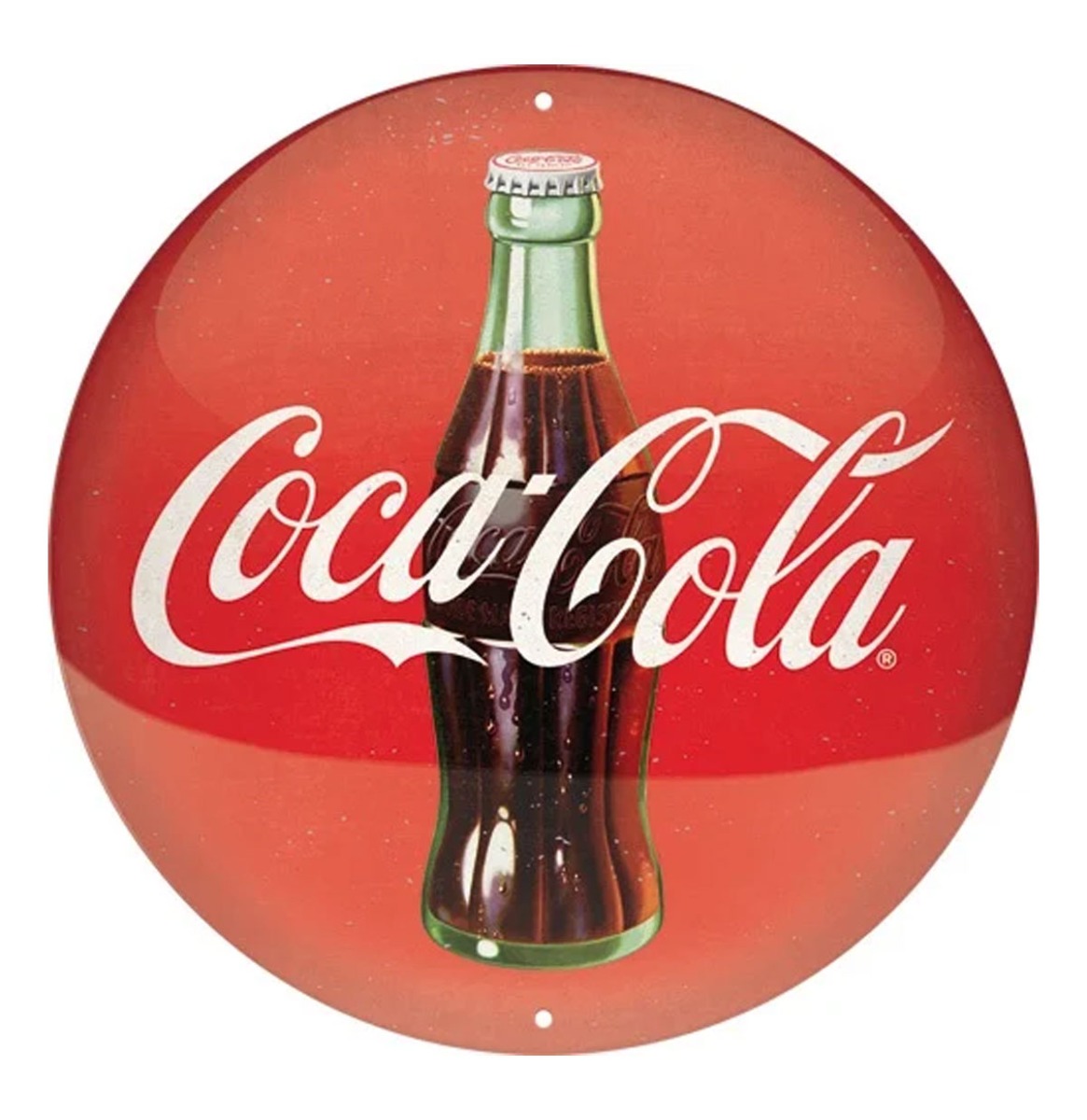 Rond Metaal Bord 35cm Coca-Cola | Coca-Cola