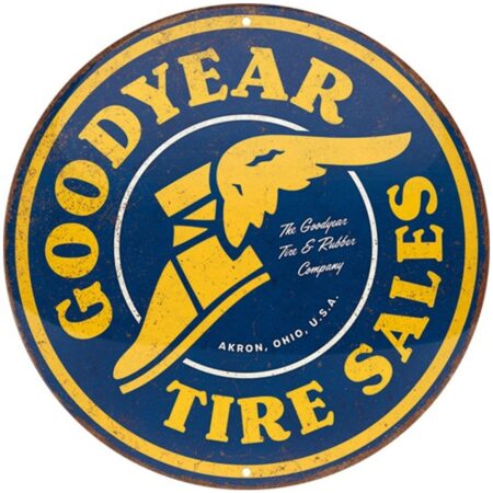 Rond Metaal Bord 35cm Goodyear - Tire Sales | Goodyear