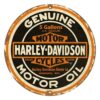 Rond Metaal Bord 35cm Harley-Davidson - Genuine Motor Oil | Harley-Davidson