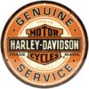 Rond Metaal Bord 35cm Harley-Davidson - Genuine Service | Harley-Davidson