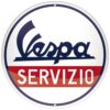 Rond Metaal Bord 35cm Vespa - Servizio | Vespa