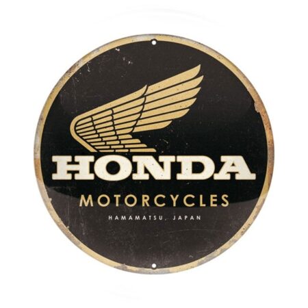 Rond Metalen Bord 35 cm Honda | Honda
