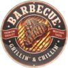 Rond Metalen Bord 35cm Barbecue Barbecue Grillin' and Chillin' | Nostalgic Art