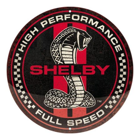 Rond Metalen Bord 35cm Shelby Logo | Nostalgic Art
