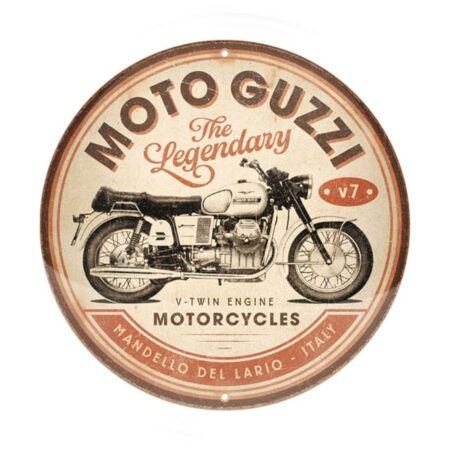 Rond Metalen bord 35cm Moto Guzzi | Moto Guzzi