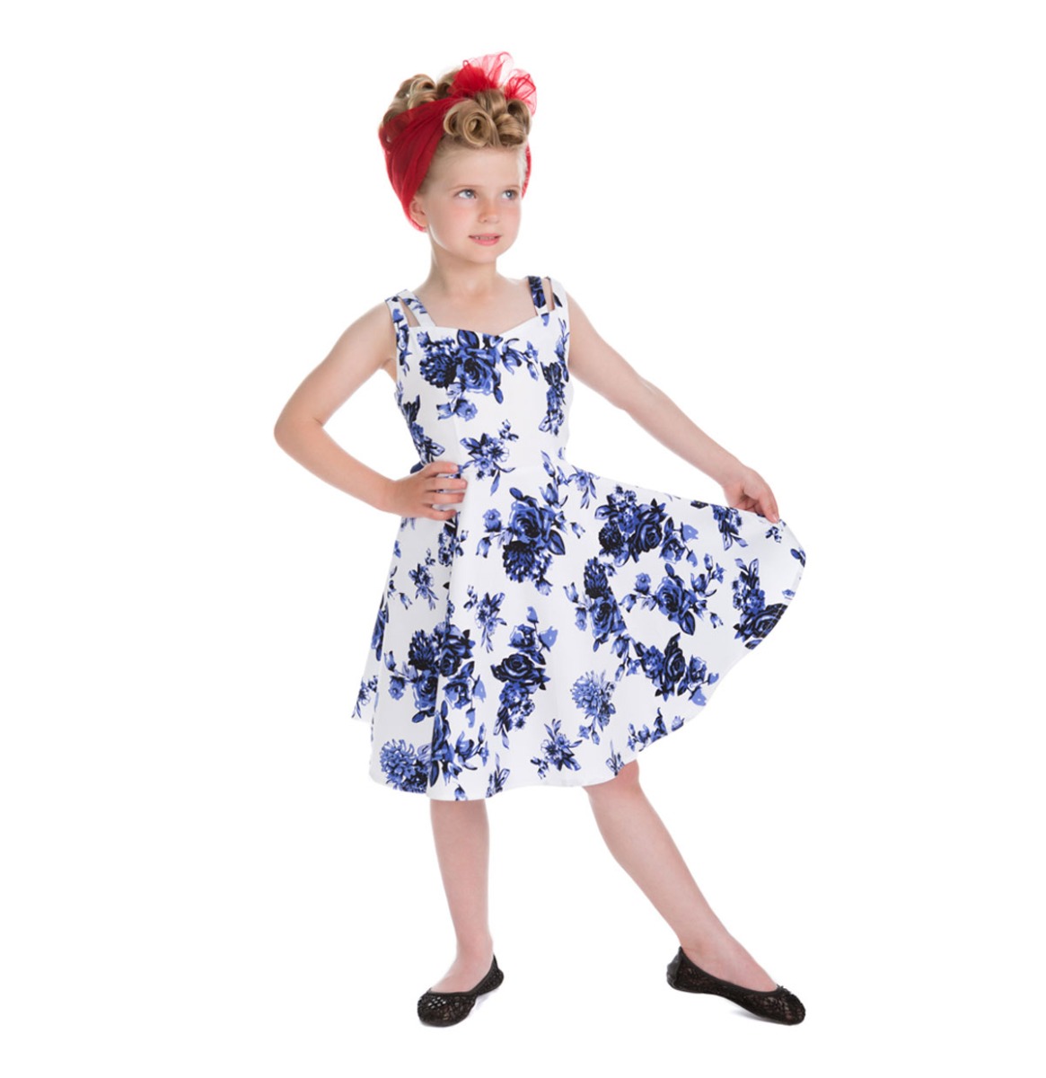 Hearts & Roses Rosaceae Kids Swing Dress Blue -11 - 12 Jaar | Hearts and Roses