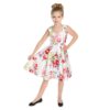 Rose Paradise Kids Swing Dress White-9 - 10 Jaar | Hearts and Roses