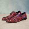 Rosso Velour Flora Lureaux - Handgemaakte Nette Schoenen Voor Heren | Lureaux