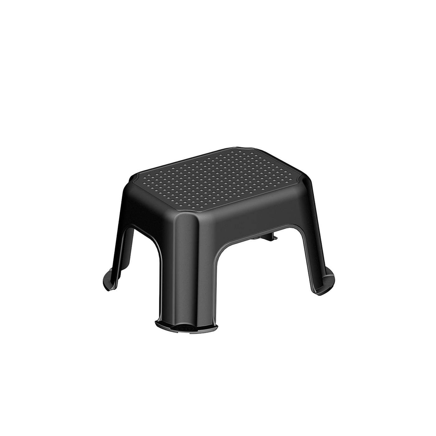 Rotho Opstapje Basic 43x36x24cm zwart | Rotho