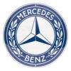 Round Tin Sign 35cm Mercedes-Benz - Logo | Mercedes