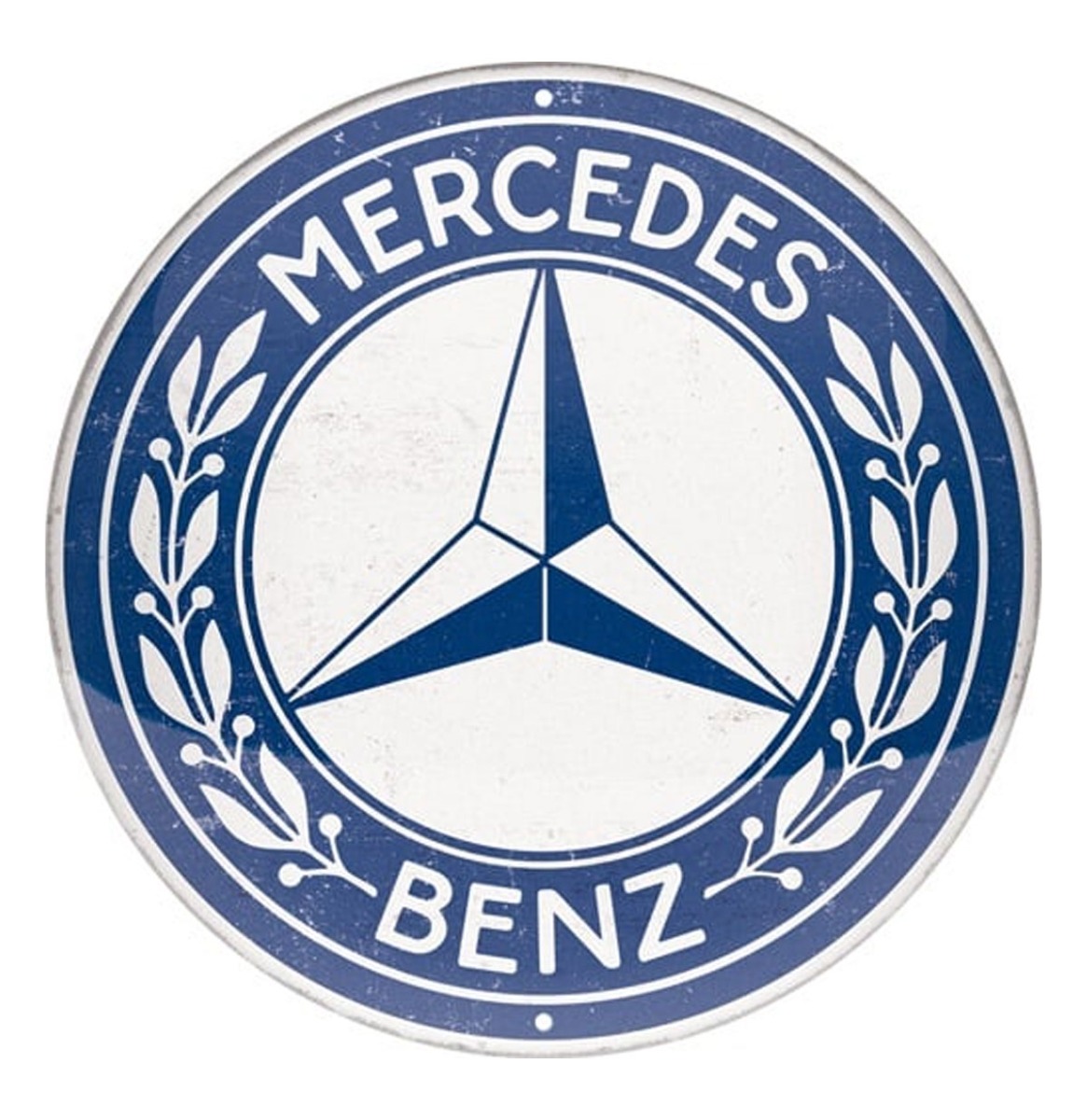Round Tin Sign 35cm Mercedes-Benz - Logo | Mercedes