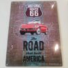 Route 66 Alfa-Romeo 'The Road That Built America' Metalen Bord 30 x 40 cm | Route 66