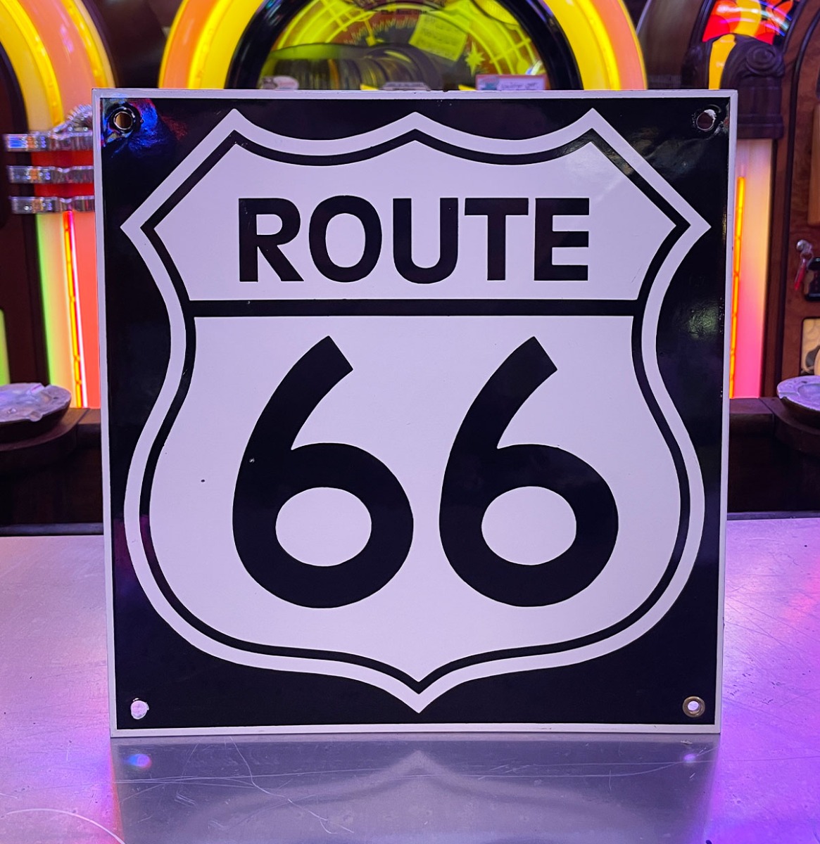 Route 66 Highway Schild Emaille Bord - 28 x 29