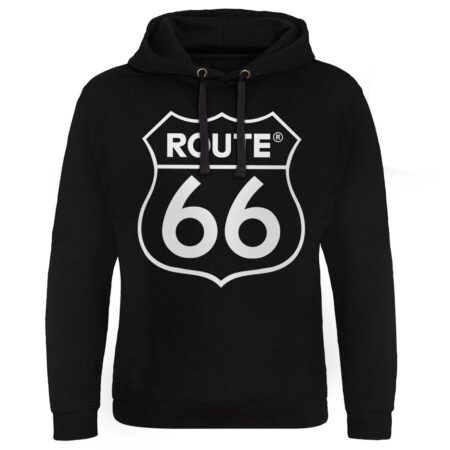 Route 66 Logo Epic Hoodie - Black-2XL | Route 66