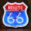 Route 66 Neon Met Achterplaat 48 X 50 cm | Route 66