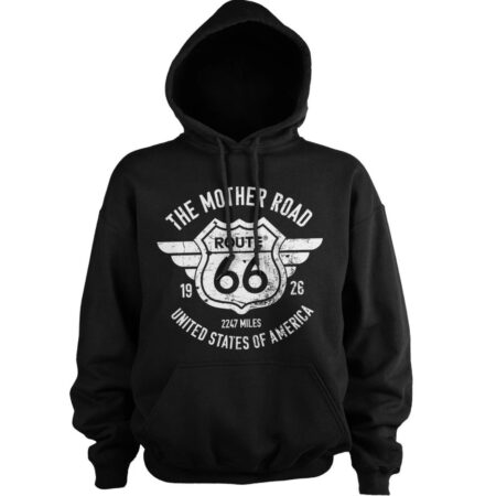 Route 66 The Mother Road Hoodie - Black-2XL | Route 66