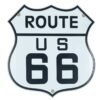 Route US 66 Emaille Bord - 29 x 28 cm | Route 66