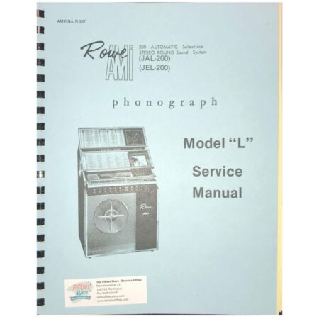 Rowe Ami Model L Jukebox Service Manual | Ami