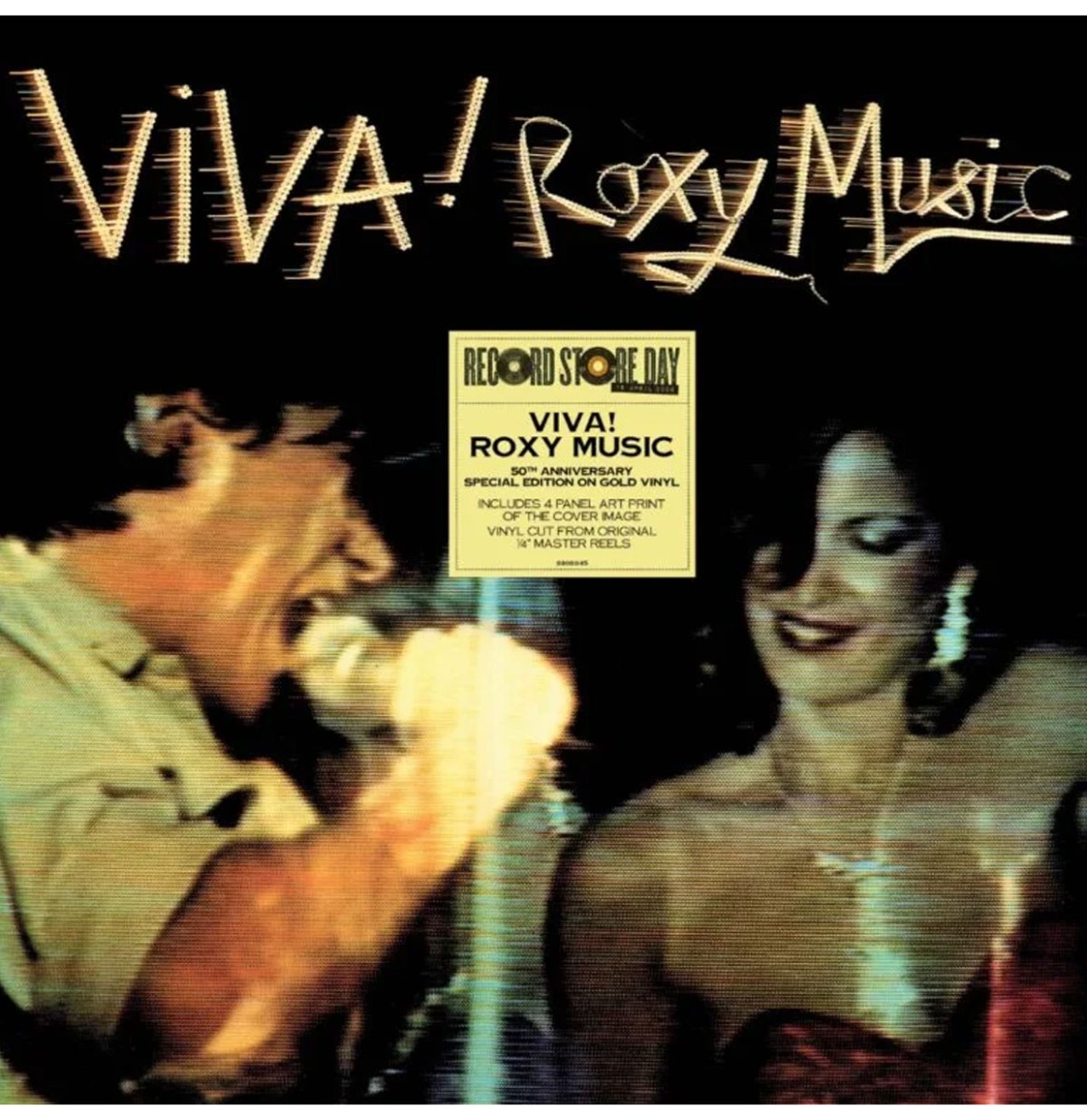 Roxy Music - Viva! Roxy Music (50 Jarig Jubileum Editie) (Goud Vinyl) (Record Store Day 2026) (LP) | Fiftiesstore