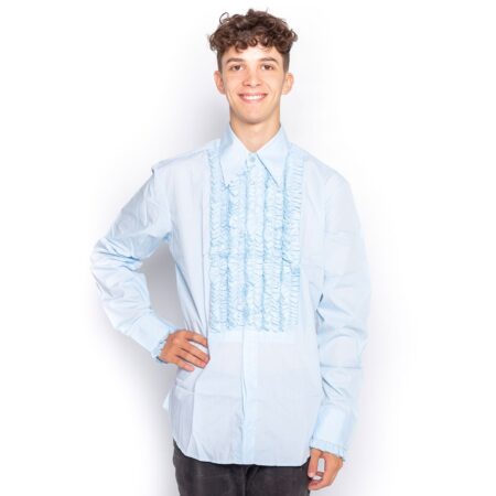 Ruffles Shirt Light Blue-L | Eyeball