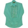Ruffles Shirt Mint with White Ruffles-S | 29% korting | Chenaski