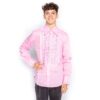Ruffles Shirt Pink-XXL | Fiftiesstore