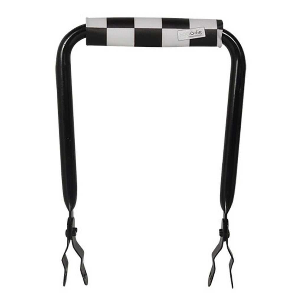 Rugsteun Rugleuning zwart met Black Checkers rugkussentje | Hooodie