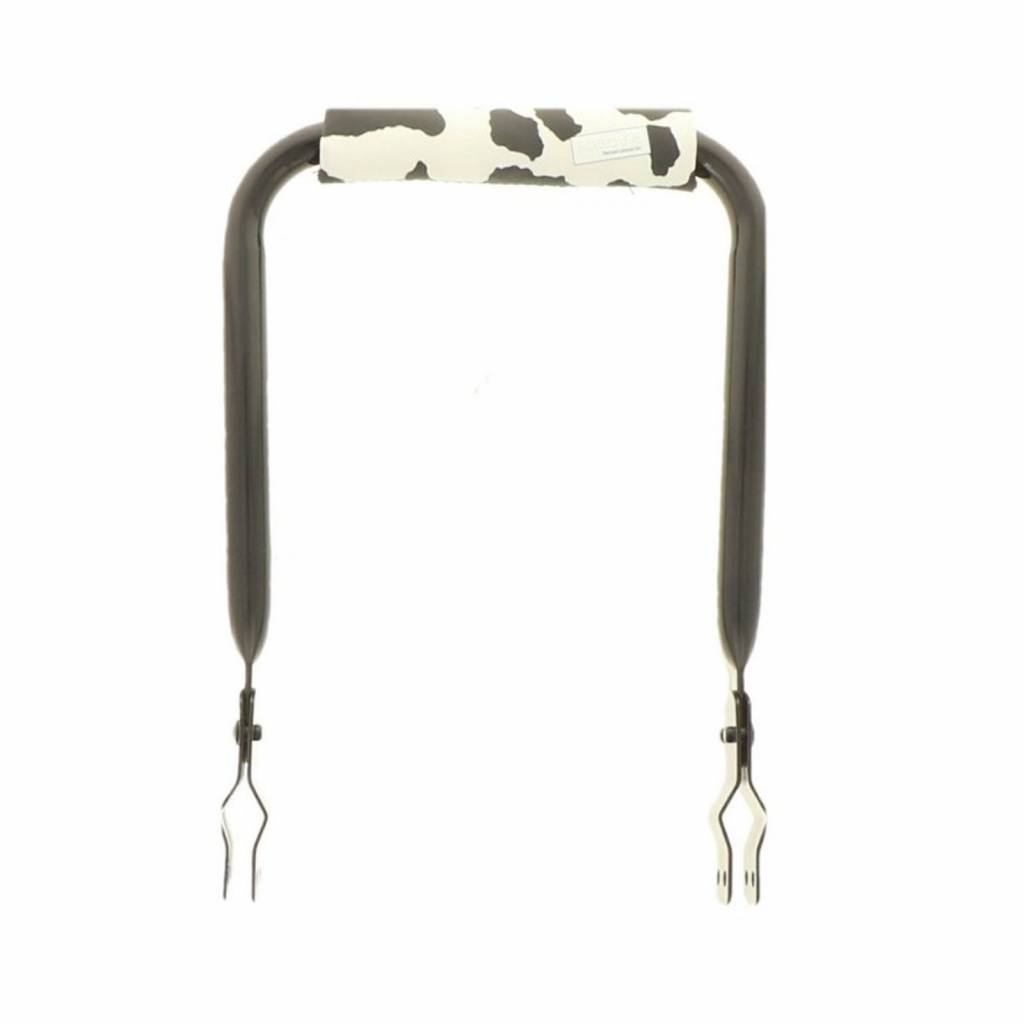 Rugsteun Rugleuning zwart met Cow rugkussentje | Hooodie