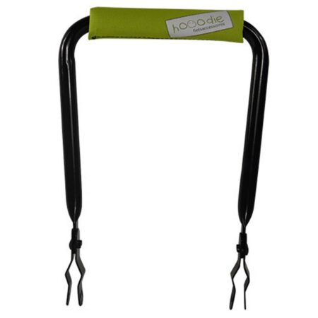 Rugsteun Rugleuning zwart met Lime Solid rugkussentje | Hooodie