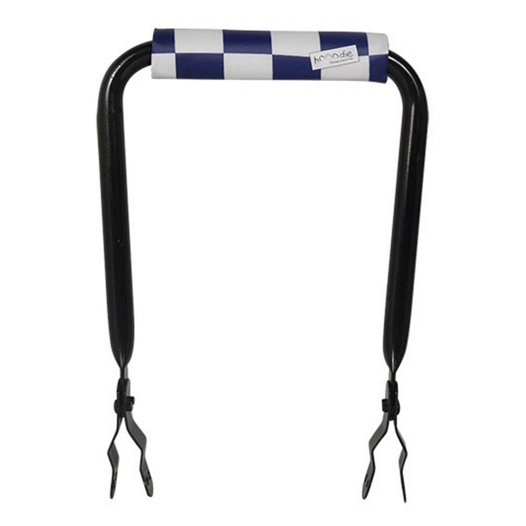 Rugsteun Rugleuning zwart met Navy Checkers rugkussentje | Hooodie
