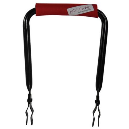Rugsteun Rugleuning zwart met Red Solid rugkussentje | Hooodie