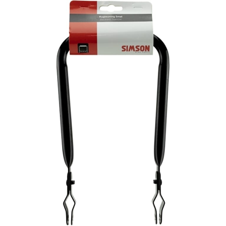 Rugsteun Rugleuning zwart voor Smalle bagagedragers | Simson