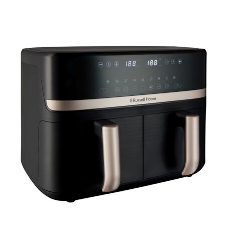 Russell Hobbs Satisfry Dual Basket Air Fryer 9L Airfryer Zwart | Russell Hobbs