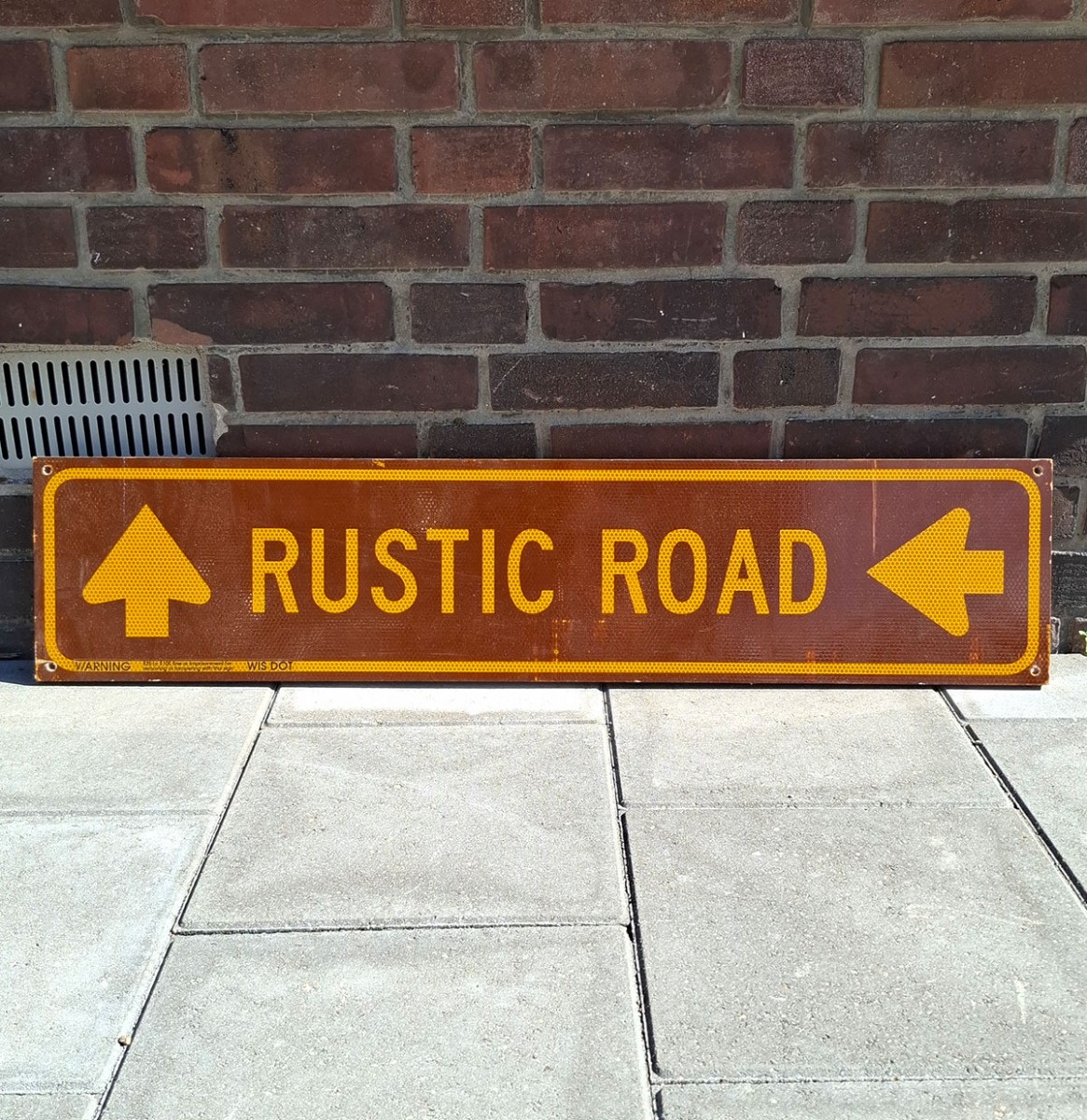 Rustic Road Houten Verkeersbord - 91 x 20cm | The Dutch Pickers