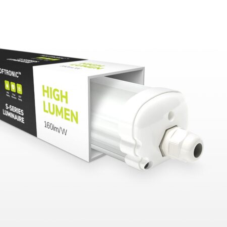 S-Series - LED TL armatuur 150cm - IP65 Waterdicht - 32 Watt 5120 Lumen (160lm/W) - 4000K neutraal wit - Koppelbaar - IK07 - Tri-Proof plafondverlichting | HOFTRONIC