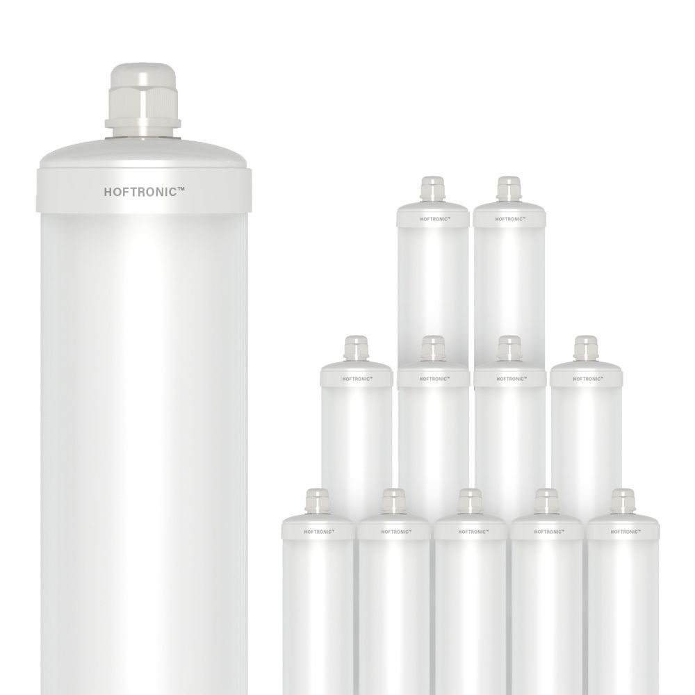 S-Series - Set van 12 LED TL armaturen 120cm - IP65 Waterdicht - 36 Watt 4320 Lumen (120lm/W) - 6500K Daglicht wit - Koppelbaar - IK07 - Tri-Proof plafondverlichting | HOFTRONIC