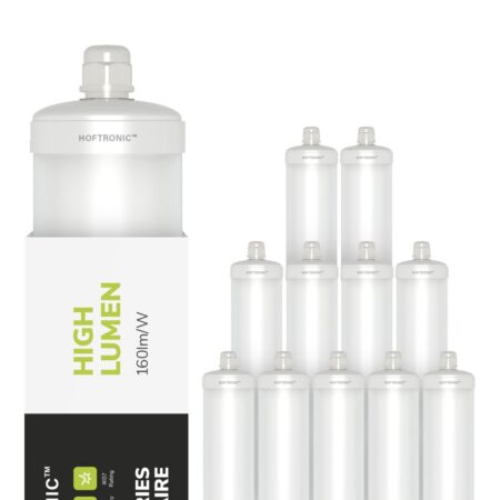 S-Series - Set van 12 LED TL armaturen 150cm - IP65 Waterdicht - 32 Watt 5120 Lumen (160lm/W) - 6500K Daglicht wit - Koppelbaar - IK07 - S-Series Tri-Proof plafondverlichting | HOFTRONIC