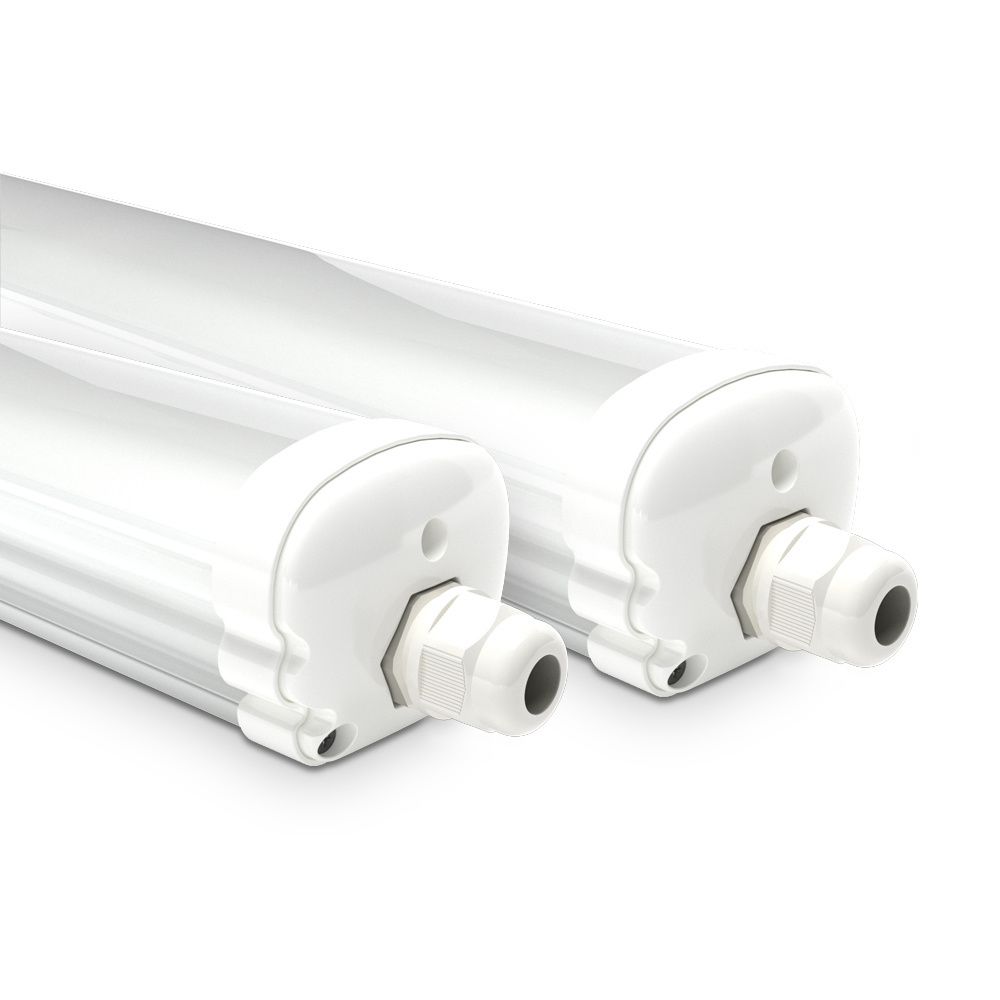 S-Series - Set van 2 LED TL armaturen 120cm - IP65 Waterdicht - 36 Watt 4320 Lumen (120lm/W) - 6500K Daglicht wit - Koppelbaar - IK07 - Tri-Proof plafondverlichting | HOFTRONIC