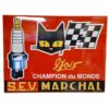 SEV Marchal Spark Plugs Emaille bord - 60 x 45cm | Fiftiesstore