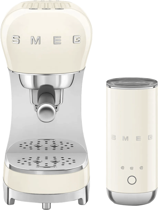 SMEG ECF12CREU Creme + melkopschuimer