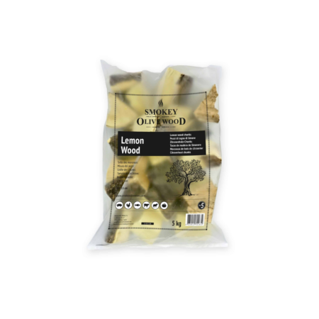 SOW Citroenhout Chunks Nr5 - Langdurig Roken - Gemakkelijk te Gebruiken - 5 kg | SMOKEY OLIVE WOOD