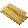 SOW Rookplank Olijfhout Rechthoek - Set van 2 | SMOKEY OLIVE WOOD