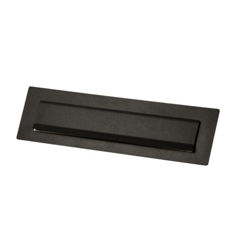 STOER! Briefplaat Rome 340x95mm staal - zwart | Stoer!