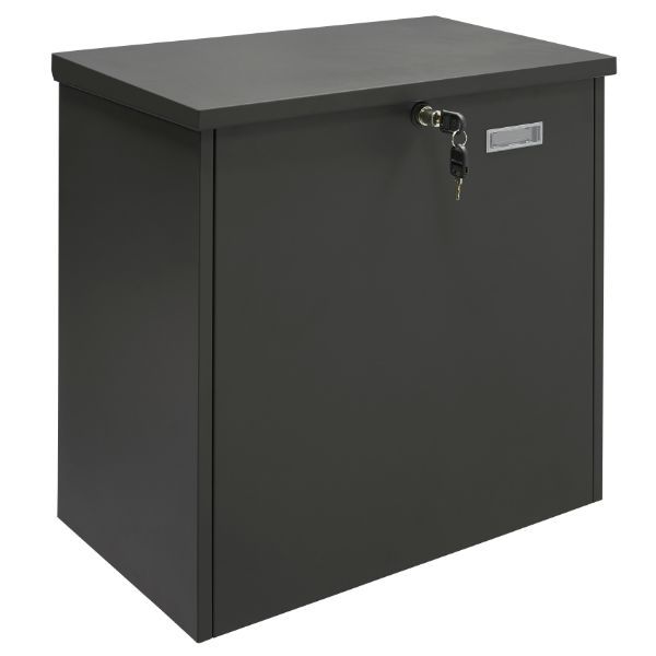 STOER! Leeds pakketbox XL staal - zwart | Stoer!
