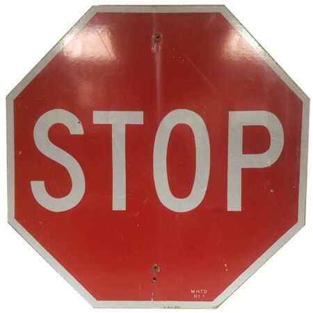 STOP Zwaar Metalen Straatbord - Origineel | The Dutch Pickers